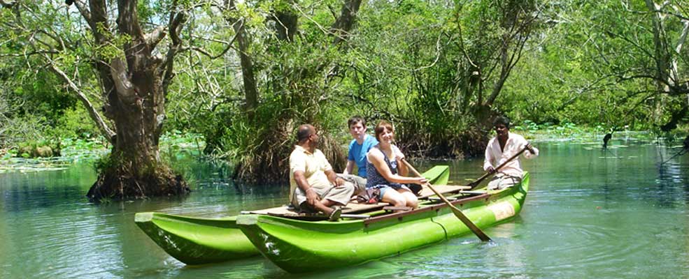 Boat trip in the river