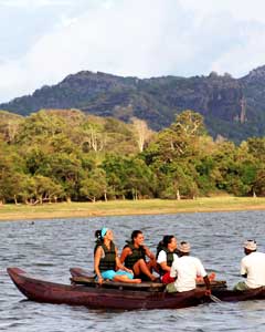 Boat trip in the river